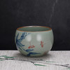 子佩集S990【修竹清风】摆件【SR003】纯银茶具冰裂纹梅兰竹菊茶杯-龙腾景德镇手绘2508 商品缩略图2