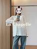 专柜实拍【天丝索罗娜】拉夏贝尔/La Chapelle绵羊毛+莱赛尔！凉感透气慵懒风圆领长袖T恤 商品缩略图2