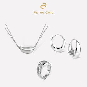 【赵丽颖&佟丽娅&曾黎&谷爱凌同款】Mordern Art 现代艺术时期 | 金/银色小水滴金银圈三件套