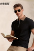 【DKP】【含桑蚕丝】大依优型大码男装夏季半拉链短袖POLO衫休闲棉质T恤 商品缩略图5