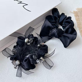 高贵气质精致女人水晶经典黑色发圈-纪念日百货门店同款169648128