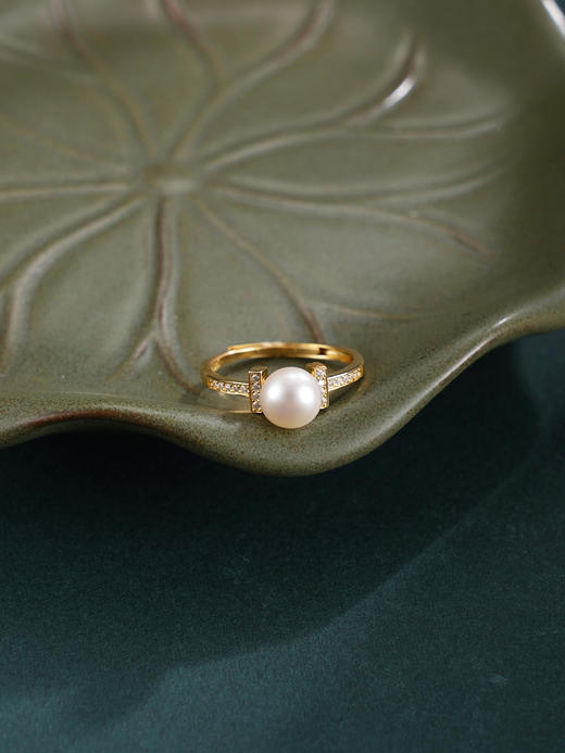 子佩集【双向奔赴】银S925珍珠惜王妃戒指【R2154】T字镀金2602 商品图2