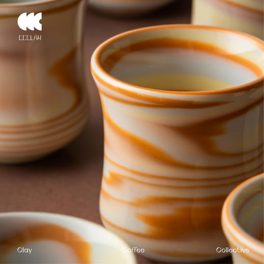 CCCLAY “幻”系列 | 自然之歌 绞胎工艺  咖啡杯 ccc咖啡杯 商品图3