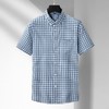 【DM】【纯棉】大依优型大码男装夏季格子短袖衬衫商务休闲上衣T恤320斤 商品缩略图1