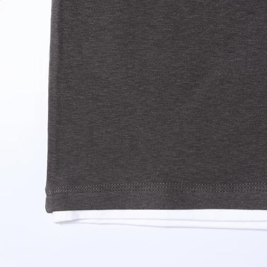 SDSA男装2026新款高贵轻奢韩版半纽扣假两件圆领短袖T恤百搭时尚 商品图3