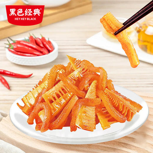 黑色经典鲜笋贡菜拌魔芋湘西风味泡菜爽食品香辣零食办公休闲小吃 商品图3