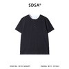 SDSA男装2026新款高贵轻奢韩版半纽扣假两件圆领短袖T恤百搭时尚 商品缩略图0