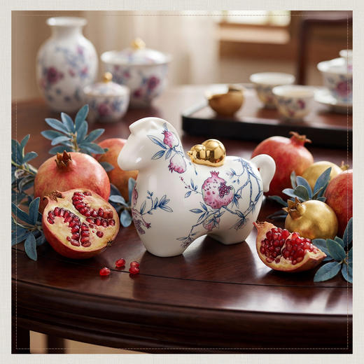 【玛戈隆特】玛戈隆特福运驾到摆件餐具套装骨瓷中式装饰家居餐桌送礼 商品图3