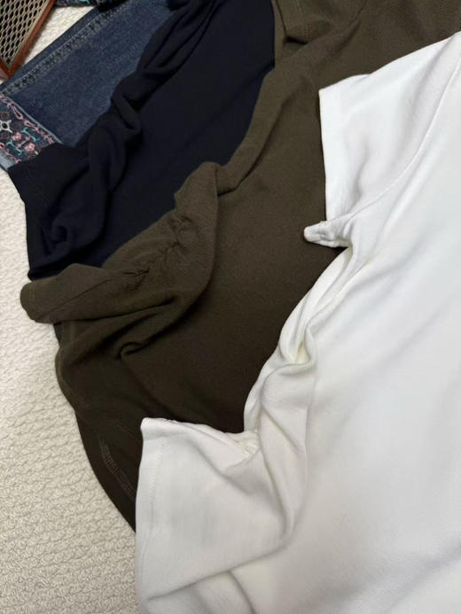 原单专柜正品U领两侧褶皱款短袖(均码85-120可穿） 商品图2