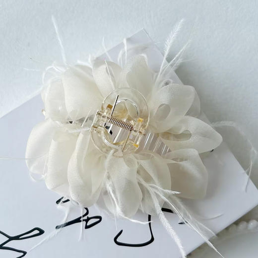 轻纱羽毛云朵抓夹马尾抓-纪念日百货门店同款169248992 商品图1