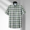 【DM】【纯棉】大依优型大码男装夏季格子衬衫短袖商务休闲短袖T恤320斤 商品缩略图1