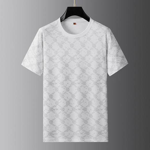 【DWP】【纯棉】大依优型大码男装夏季圆领短袖休闲百搭透气短袖上衣 商品图4