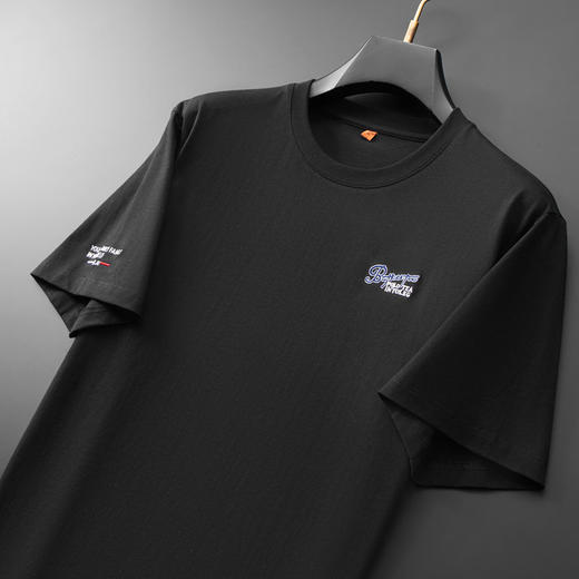 【DWP】【纯棉】大依优型大码男装夏季圆领短袖休闲百搭透气短袖上衣T恤 商品图4