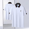 【DWP】大依优型大码男装夏季冰丝短袖POLO衫商务休闲拼色百搭上衣T恤 商品缩略图3