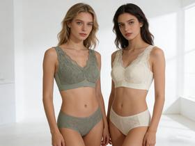 【固定中型杯】SCHIESSER德国舒雅女士固定中型杯蕾丝文胸21/20755B