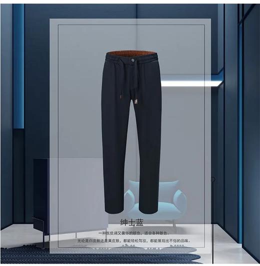 意式老钱风/时髦杀手锏   男士天丝麻夏季休闲长裤… 商品图4