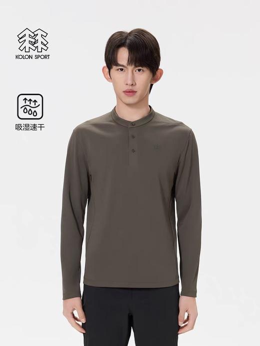 点此购买 可隆春秋季半开口男士速干长袖T恤 yw 342145 商品图2