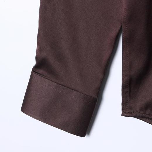 SDSA男装2026新款高贵轻奢新中式纯色盘扣立领长袖衬衫百搭时尚 商品图3