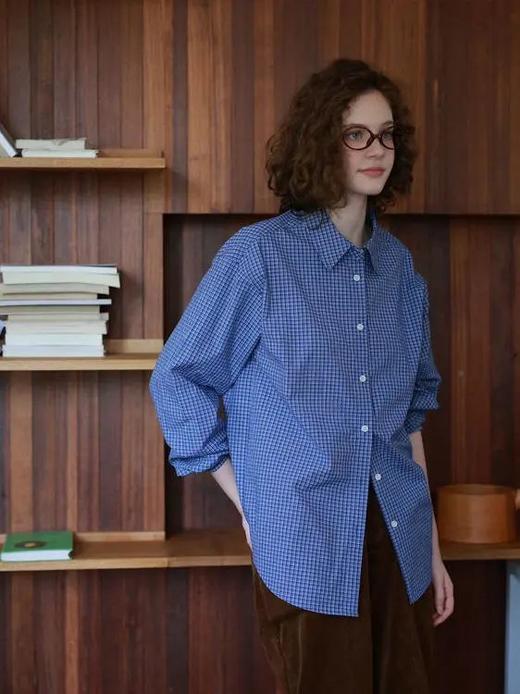【服饰/饰品】miu系经典格纹全棉衬衫 C2288020 商品图0