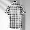 【DM】【纯棉】大依优型大码男装夏季格子短袖衬衫商务休闲百搭上衣T恤 商品缩略图3