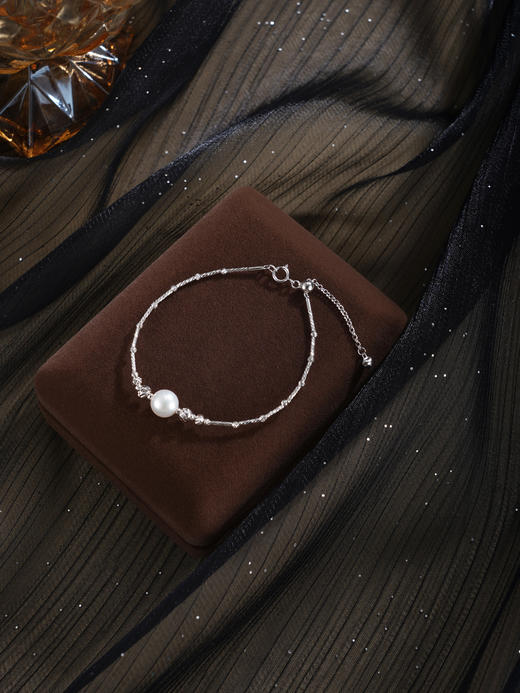 子佩集【静守时光】银S925珍珠惜王妃手链【CK7448】双色单珠2602 商品图10