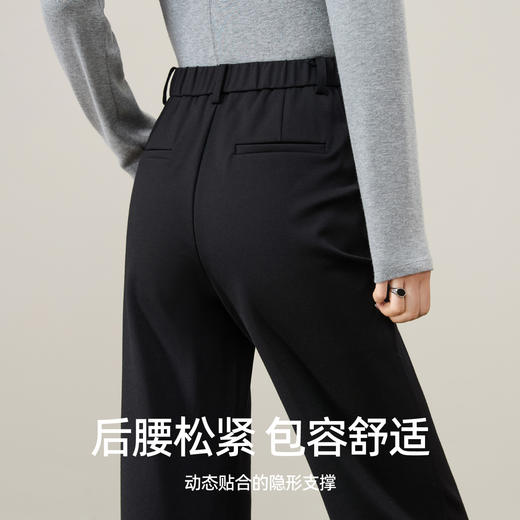 【春新品！长腿-直筒西裤】逸阳春季高腰弹力休闲通勤十分裤西装烟管裤1594 商品图3