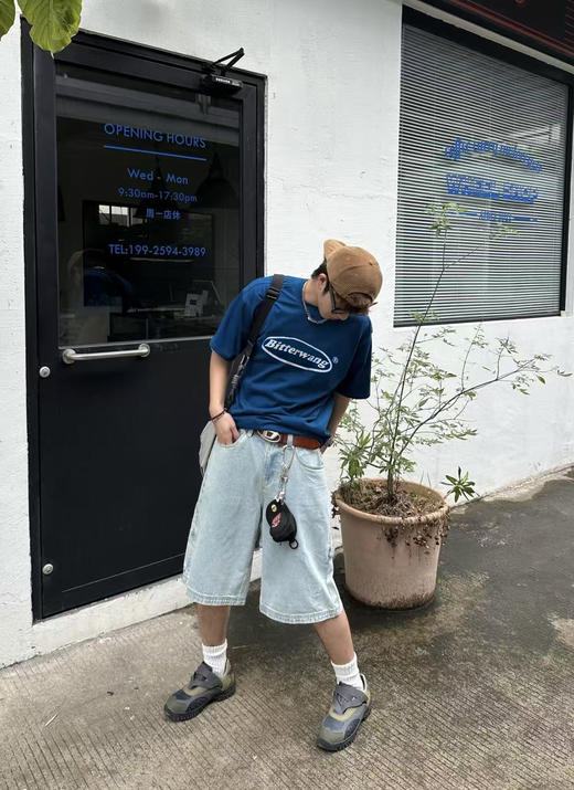 敲高性价比！颜色敲好看的字母印花短袖T恤  情侣款！ 商品图4