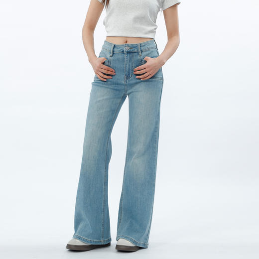 简约百搭基本款微喇牛仔裤-纪念日百货门店同款169694829 商品图1