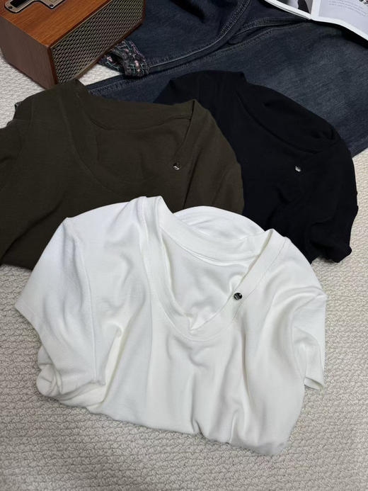 原单专柜正品U领两侧褶皱款短袖(均码85-120可穿） 商品图4