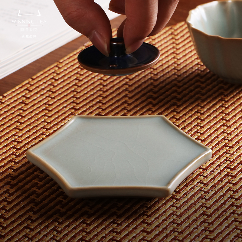 问鼎汝窑壶承盖置 六角星晖盖置 霁月壶承（缺货）  方圆壶承（缺货）