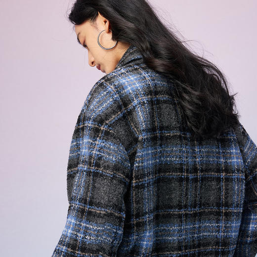 潮牌连帽休闲外套男潮流格子夹克秋季上新NP58TJ17 商品图1