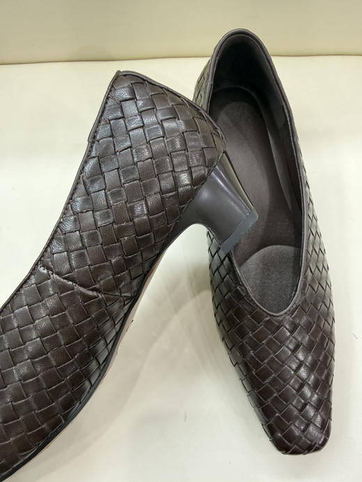 编织羊皮中跟鞋 商品图3