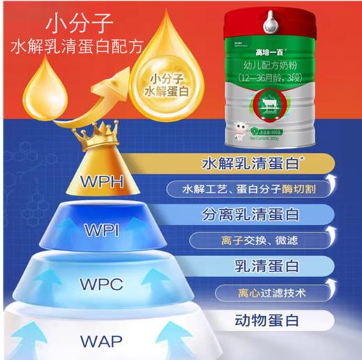 高培一百 A2-β酪蛋白 草饲奶 双重水解小分子+氨基酸小分子3段 商品图0