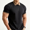 【DKP】【含桑蚕丝】大依优型大码男装夏季半拉链短袖POLO衫休闲棉质T恤 商品缩略图4