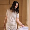 [屁侠推荐]SPLELED 醋酸亚麻口袋T恤 亚麻质感上衣 慵懒感多色打底衫 9981 商品缩略图6