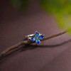 子佩集【花开欢愉】S925银戒指【JZ00341】四叶草蓝色珐琅彩2509 商品缩略图3