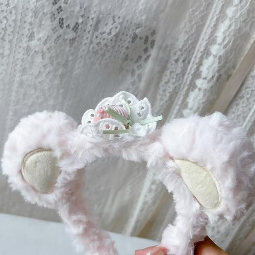 韩系可爱粉草莓熊发箍发箍-纪念日百货门店同款170495771 商品图2
