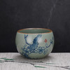 子佩集S990【寒梅傲雪】摆件【SR001】纯银茶具冰裂纹梅兰竹菊茶杯景德镇手绘2508 商品缩略图0