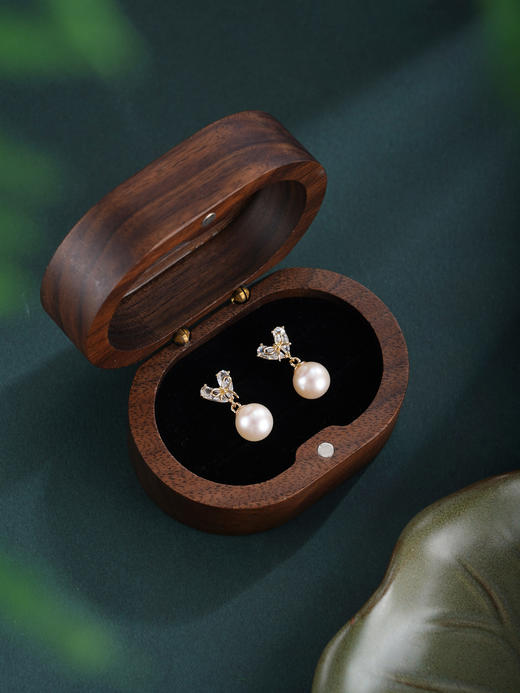 子佩集【爱意凝心】银S925珍珠惜王妃耳钉【YE0890】爱心镀金2602 商品图2