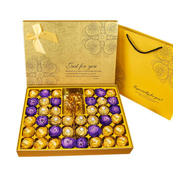 费列罗拼费杜拉混装巧克力礼盒 294g 休闲零食 生日礼物送女友老婆闺蜜 /休闲食品 /巧克力 /果仁巧克力 商品图2