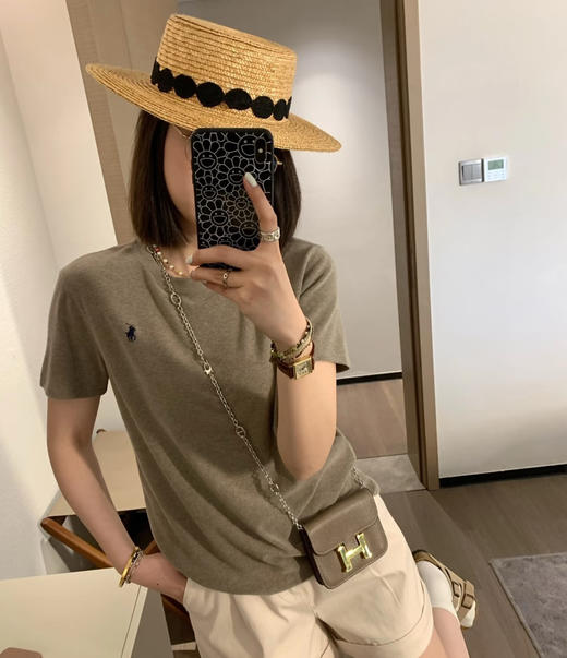 拉夫劳伦小马刺绣圆领花纱短袖tee031302 商品图4