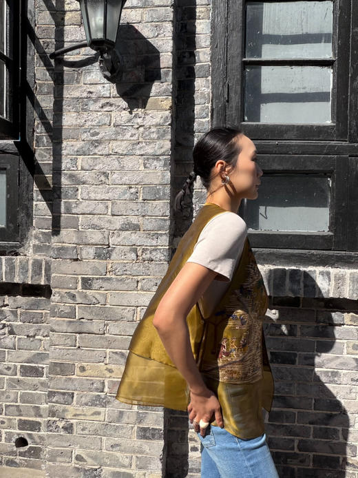 【中式之美】噢蜜ooomeooo真丝刺绣马甲 商品图2