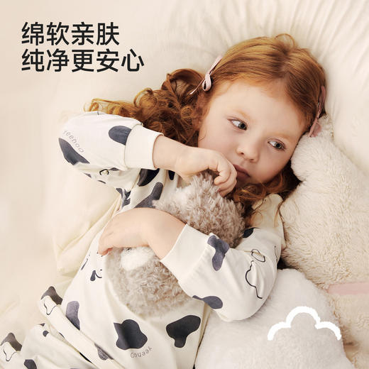 【7A抗菌+优可丝】英氏儿童家居服套装优可丝男童秋衣秋裤女童宝宝睡衣 商品图3
