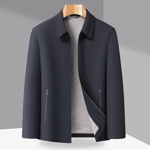 【DLC】大依优型大码男装春季翻领夹克外套休闲运动百搭外套上衣加肥加大 商品图1