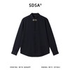 SDSA男装2026新款高贵轻奢新中式简约金纹盘扣立领长袖衬衫百搭 商品缩略图0