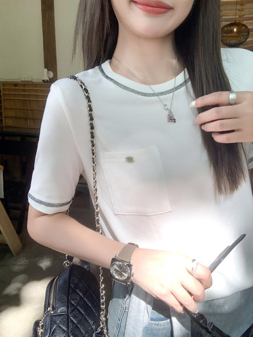 <曾小咸推荐>3.15现货秒杀 ！微信超特价！撞色边短袖 日常119.99 立减60 秒杀59.99！！ 商品图12