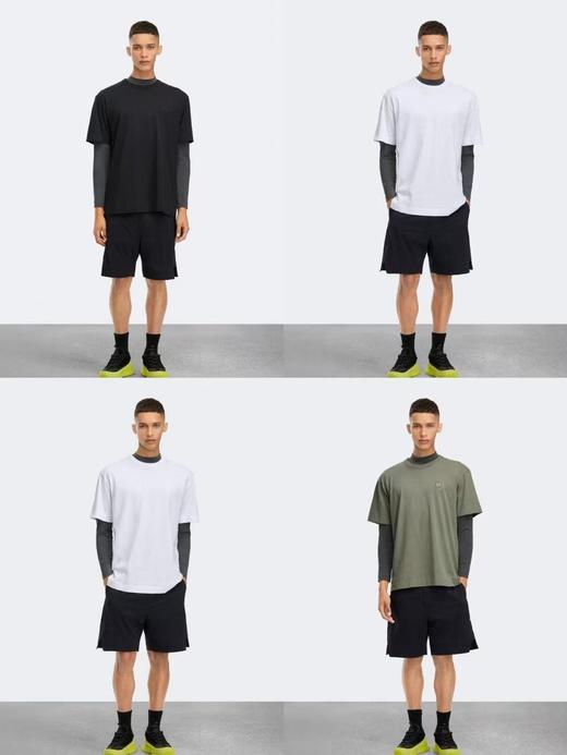 【9hd1】春夏新品男子简约休闲刺绣圆领短袖T恤！礼盒装！！ 商品图0