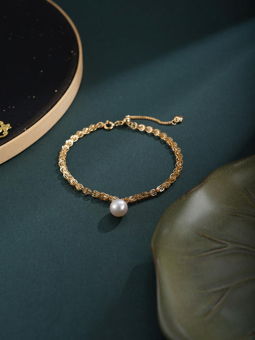 子佩集【涟漪寄情】银S925珍珠惜王妃手链【YB7487】双色凤尾纹2602 商品图6