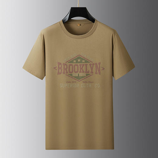 【DWP】大依优型大码男装夏季印花短袖T恤圆领休闲纯棉质百搭短袖上衣 商品图1