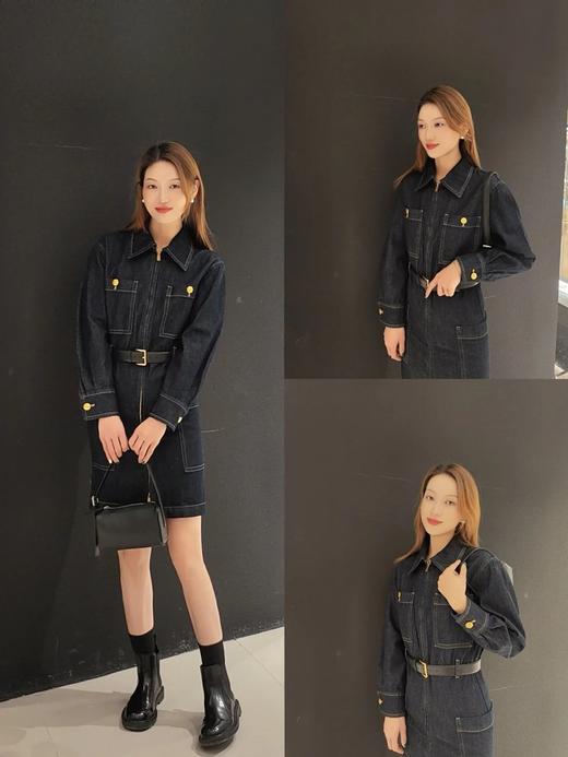 【高品质私服】【MC工装中低腰牛仔连衣裙】中低腰线设计，恰当强调腰线位置，N1202-CC【无标出货 介意慎拍】 商品图5